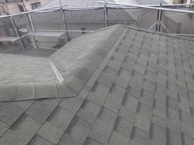 加古川市のカバー工事にともなうリッジウェイの施工